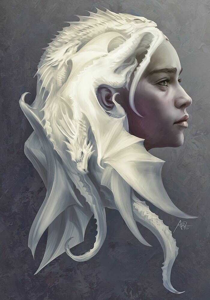 Daeneryes-Targaryen-Game-of-Thrones-art