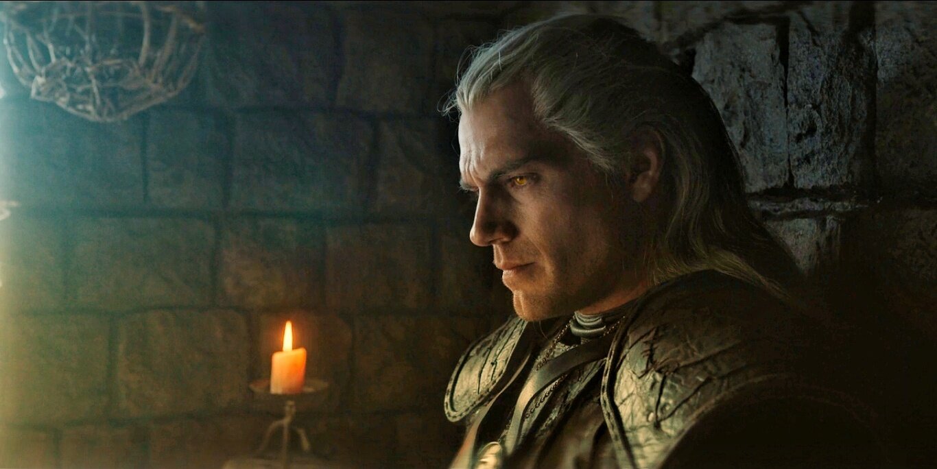 Geralt пьет в таверне